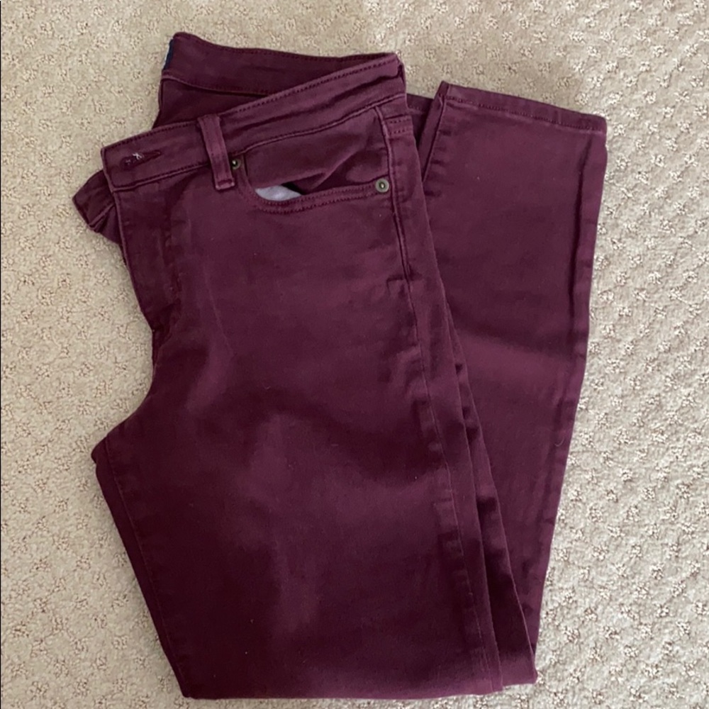 Gap Size 28 Regular Burgundy Jeans